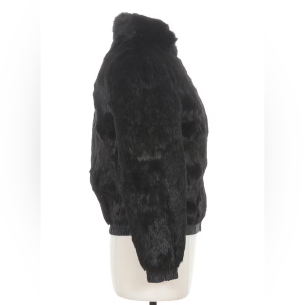 100% rabbit fur reversible bomber jacket. Great condition, vintage*black - Picture 3 of 12
